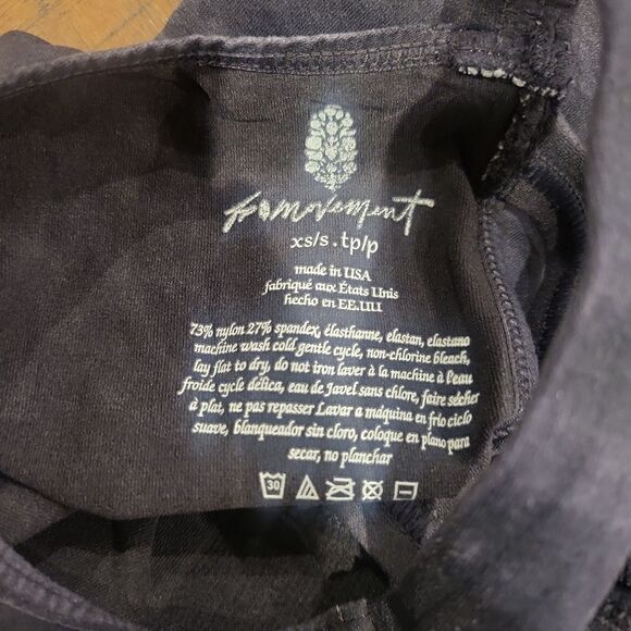 Free People Good Karma Onesie Washed Black XS/S - Picture 3 of 5